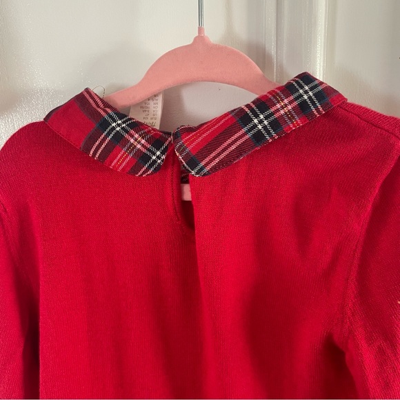 H&M Christmas red tartan plaid toddler girl's dress bundle size 3-4 - Picture 12 of 13
